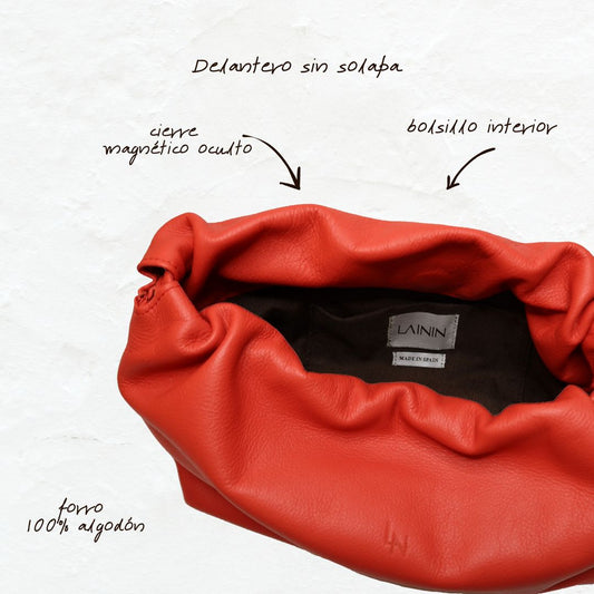 Eon piel rojo flecos