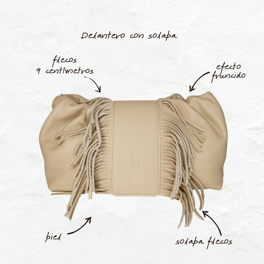 Eon piel beige flecos